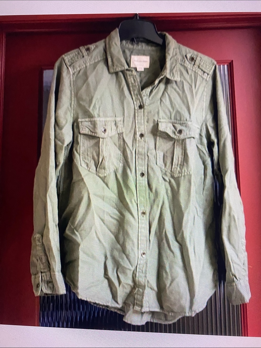 American Eagle Button Down Boyfriend Fit Shirt NWOT